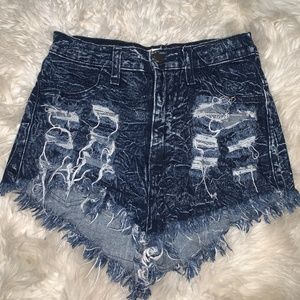 Denim Super High Waist Women’s Shorts